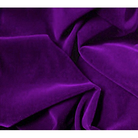 Royal Purple Solid Polyester Micro Velvet - Velvet - Polyester