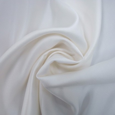 White Polyester Charmeuse Satin by the Yard - J S International Textile