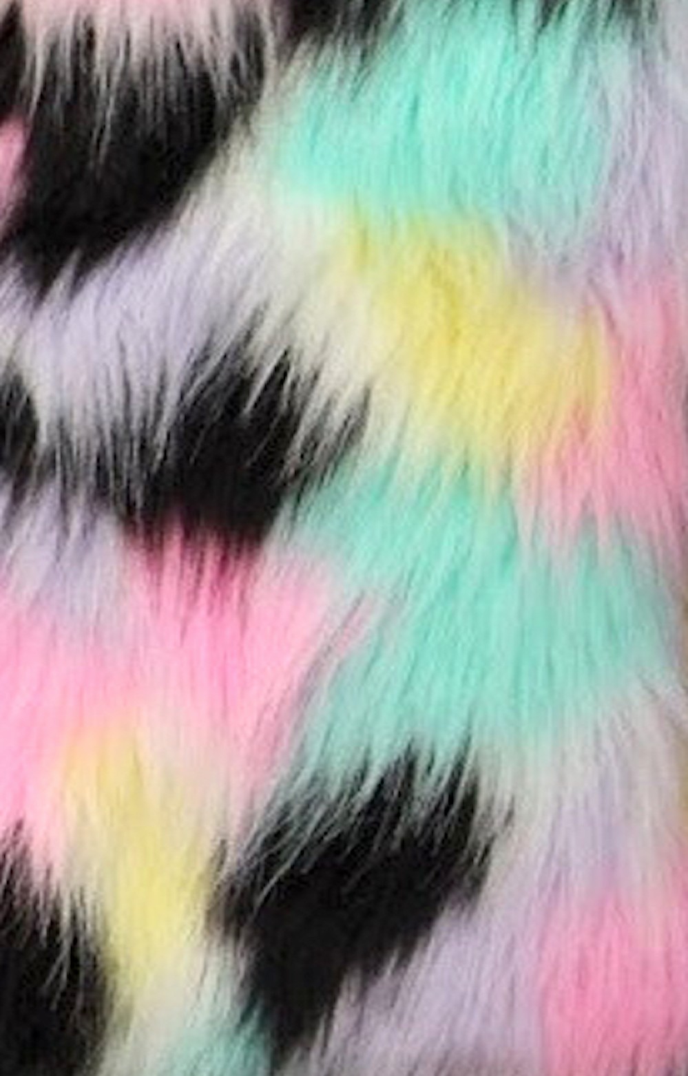 Colorful on sale faux fur